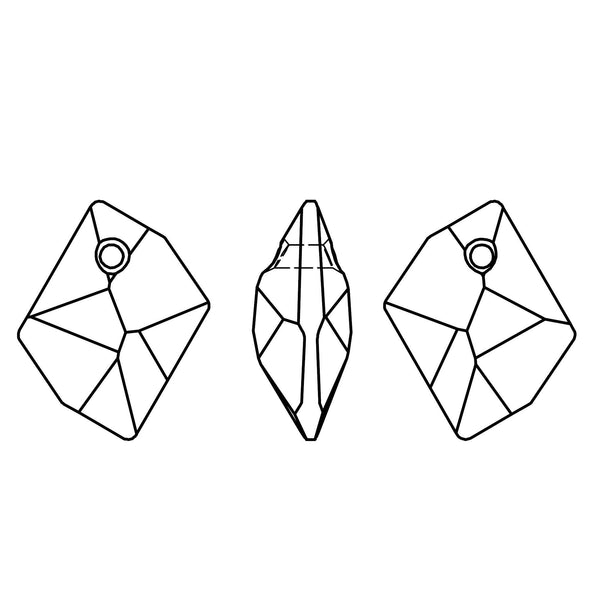 Swarovski Taşlı 6680 Cosmic Küpe - Aquamarine